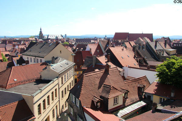 Overview of town of Bamberg. Bamberg, Germany.