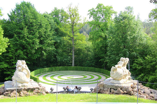 Gardens of Schloss Fantaisie. Bayreuth, Germany.