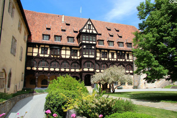 Main half-timbered museum building at Coburg Castle. Coburg, Germany.