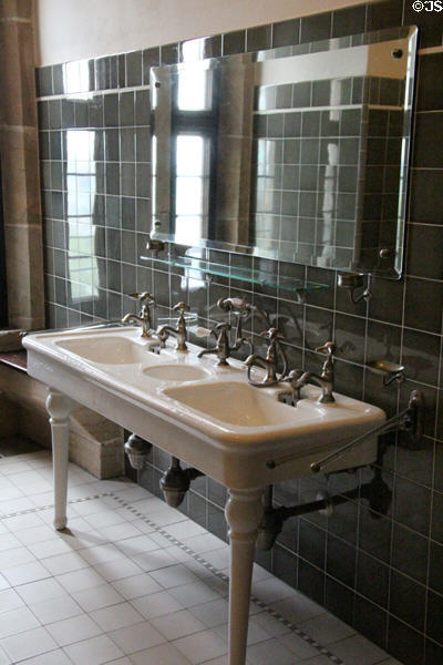 Guests bathroom (1910-9) at Coburg Castle. Coburg, Germany.
