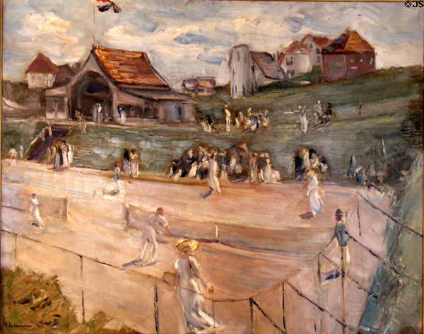 Tennis players in Noordwijk painting (1913) by Max Liebermann at Coburg Castle. Coburg, Germany.