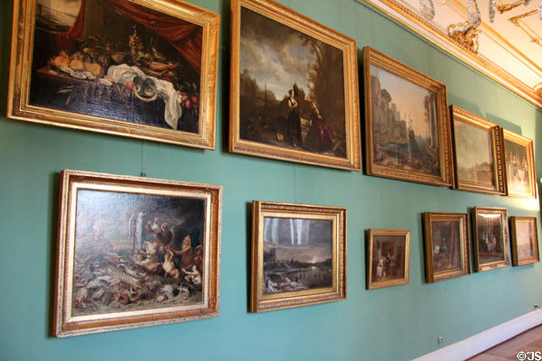 Gallery of scenic paintings at Ehrenburg Palace. Coburg, Germany.