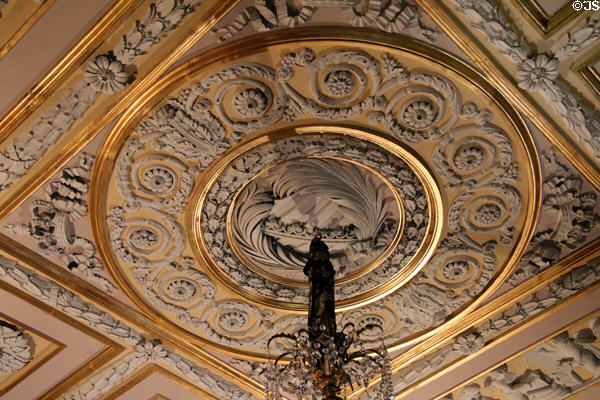 Audience room ceiling (1822-5) at Ehrenburg Palace. Coburg, Germany.