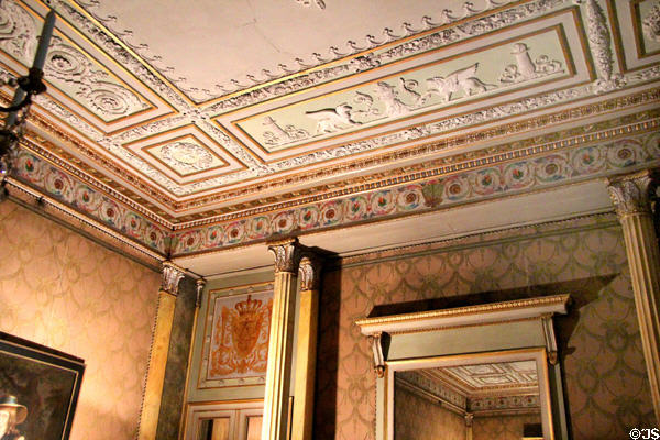 Reception room ceiling & frieze by Alois Keim at Ehrenburg Palace. Coburg, Germany.