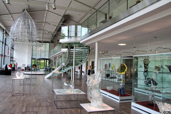 Gallery at European Museum for Modern Glass. Coburg, Germany.