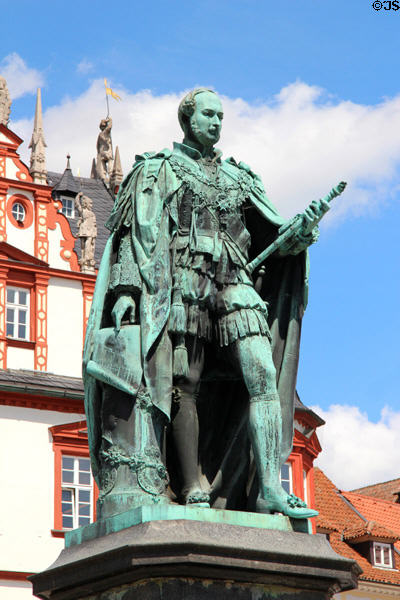 Statue of Prince Albert of Great Britain & Saxe-Coburg. Coburg, Germany.