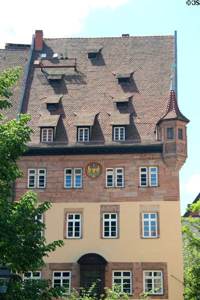 Heritage building at Sebalder Platz. Nuremberg, Germany.