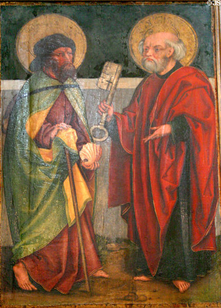 St James Greater & St Peter painting at St Lawrence Church. Nuremberg, Germany.