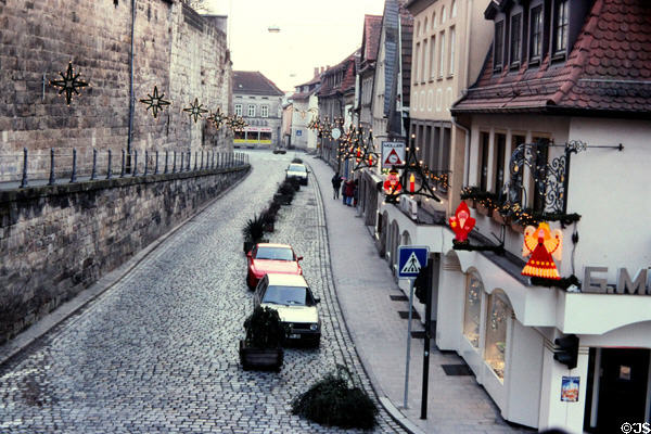 Kronach streetscape. Kronach, Germany.
