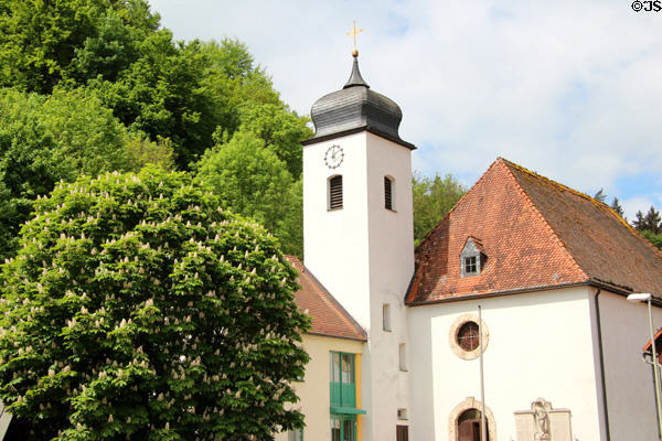 Tüchersfeld village church. Tüchersfeld, Germany.