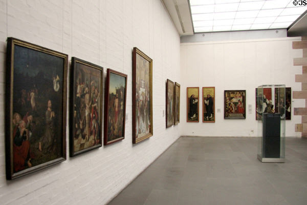 Late Gothic paintings at Germanisches Nationalmuseum. Nuremberg, Germany.
