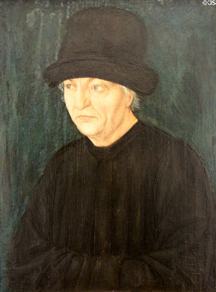 Portrait of Martin Rosenthaler (1492) by Wilhelm Pleydenwurff? at Germanisches Nationalmuseum. Nuremberg, Germany.