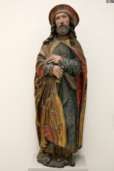 St. James the Greater woodcarving (c1510-20) from Lower Franconia at Germanisches Nationalmuseum. Nuremberg, Germany.