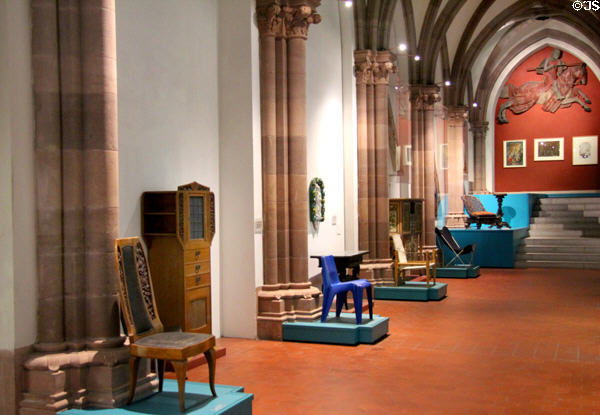 Display of chairs at Germanisches Nationalmuseum. Nuremberg, Germany.