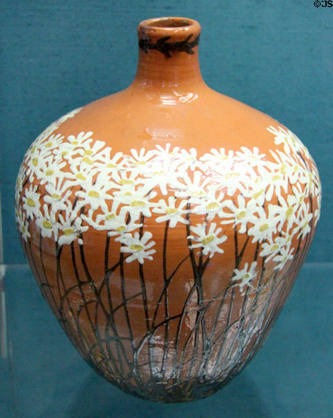 Ceramic vase (c1898) by Max Laeuger of Karlsruhe for Tonwerke Kandern at Germanisches Nationalmuseum. Nuremberg, Germany.