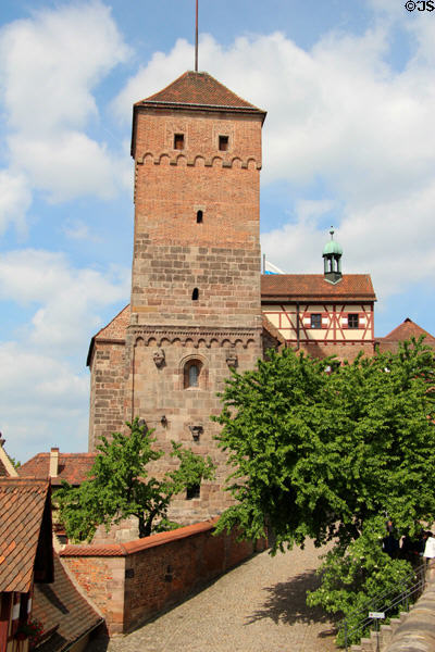 Heathens' Tower (Heidenturm) (c1200) at Imperial Castle. Nuremberg, Germany.