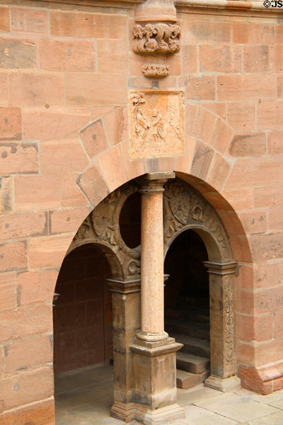 Portal of Museum Tucher Mansion. Nuremberg, Germany.