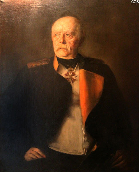 Otto von Bismarck portrait (1895) by Franz von Lenbach at Tucher Mansion Museum. Nuremberg, Germany.