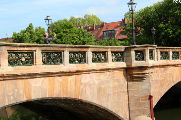 Max Bridge over Pegnitz River. Nuremberg, Germany.