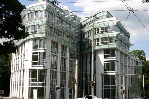 Modern commercial building at Bayreuther & Pirckheimer straße. Nuremberg, Germany.