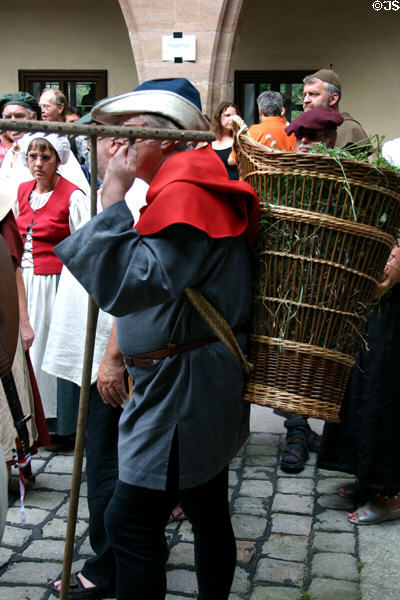 Heritage costumed street performers. Nuremberg, Germany.