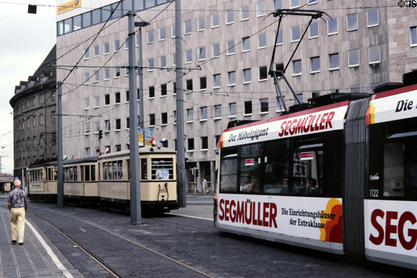 Nuremberg streetcars. Nuremberg, Germany.