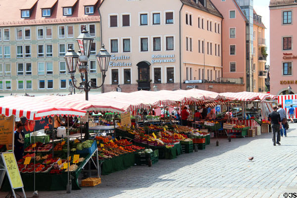 Main Nuremberg market. Nuremberg, Germany.