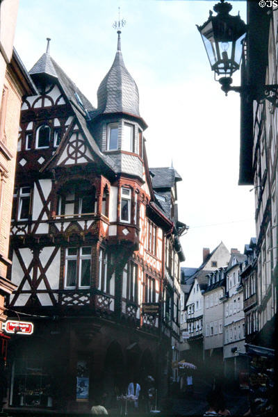 Buildings along Wettergasse. Marburg, Germany.