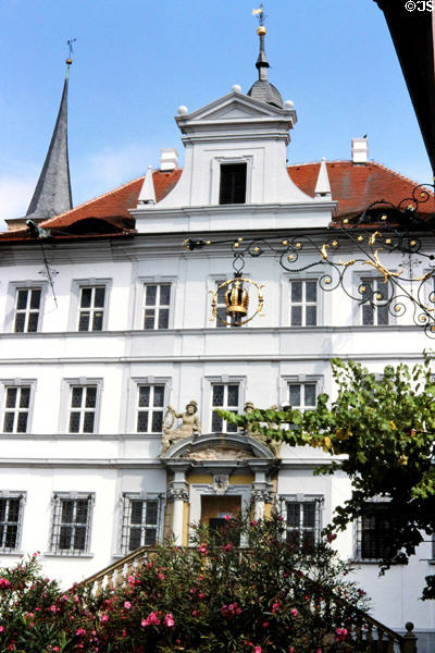 Classical heritage building in small town in Bavaria. Germany.