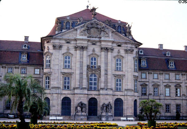 Pommersfelden Castle (1711-8) designed as a summer residence for Lothar Franz von Schönborn & considered a masterpiece of Baroque architecture. Pommersfelden, Germany. Style: Baroque. Architect: J. Dientzenhofer & J.Hildebrandt.