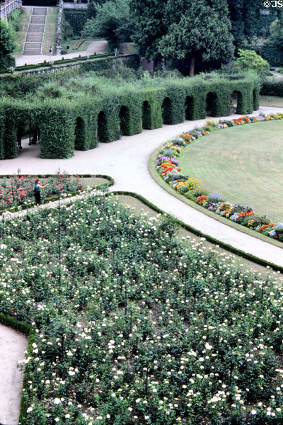 Gardens at Residenz. Würzburg, Germany.