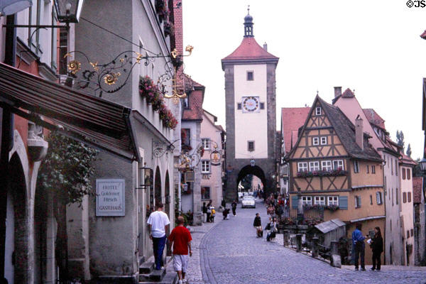 Siebers Turm & passageway. Rothenburg ob der Tauber, Germany.