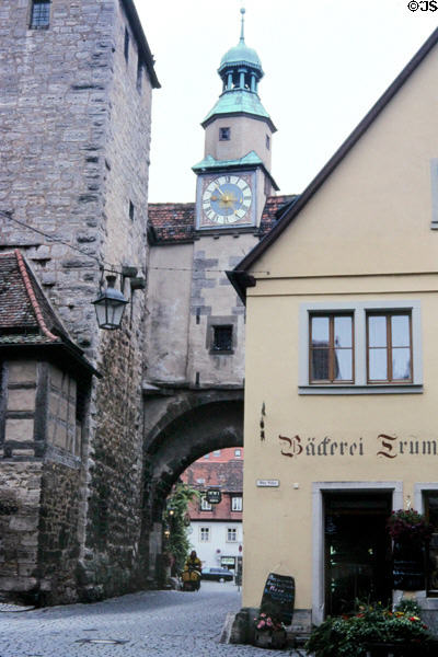 Rödertor (gate). Rothenburg ob der Tauber, Germany.