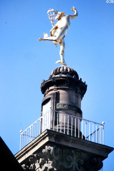 Statue of Mercury (1862) on Alte Kanzlei (Old Chancellery). Stuttgart, Germany.