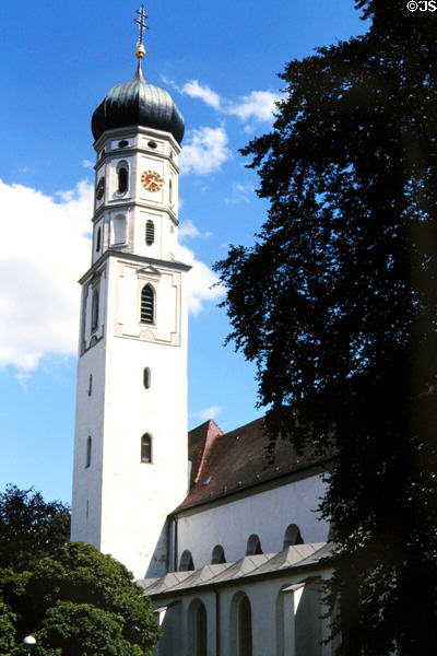 St Magnus Church tower. Bad Schussenried, Germany. Style: Baroque.
