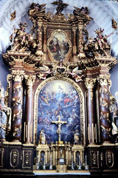 High altar at Sts. Peter & Paul cloister church. Obermarchtal, Germany.