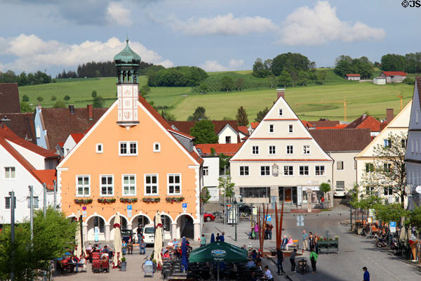 Market town of Ottobeuren, location of Ottobeuren Abbey. Ottobeuren, Germany.