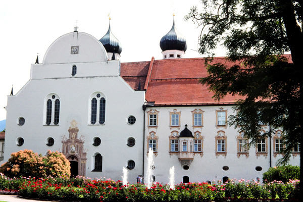 Facade of Benediktbeuern Abbey. Germany.