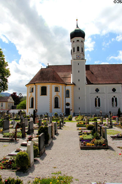Cemetery on the grounds of Benediktbeuern Abbey. Germany.