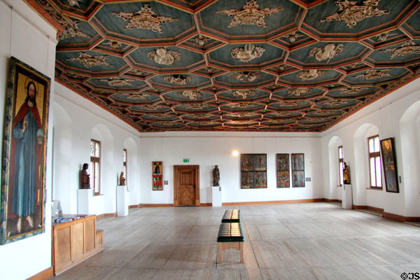 Rittersaal (Knights' Hall) in State Gallery at Hohes Schloss zu Füssen. Füssen, Germany.