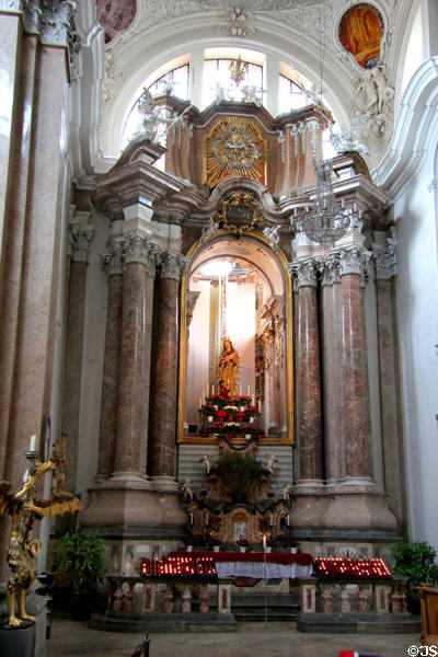 Altar at Basilica St Mang. Füssen, Germany.