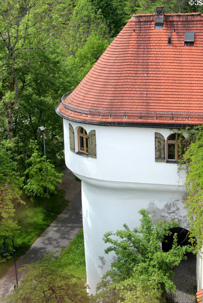 Detail of exterior of Kloster St Mang. Füssen, Germany.