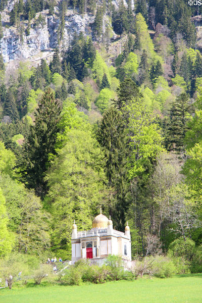 Moorish Kiosk in wooded setting at Linderhof Castle. Ettal, Germany.