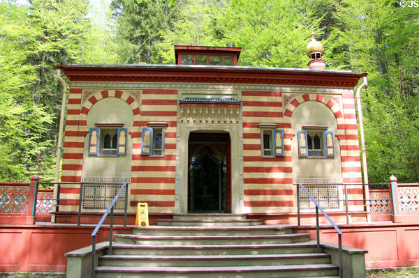 Moroccan House, acquired at Paris Exhibition in 1878, at Linderhof Castle. Ettal, Germany.