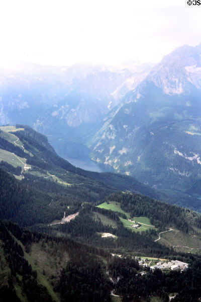 Mountains as viewed from Kelsteinhaus. Berchesgaden, Germany.