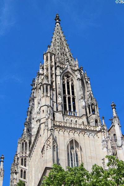 Pierced masonry of Ulm Münster. Ulm, Germany.