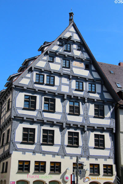 Half-timbered building in Market Area. Ulm, Germany.