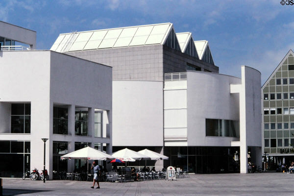 Modern architecture opposite Ulm Cathedral. Ulm, Germany.