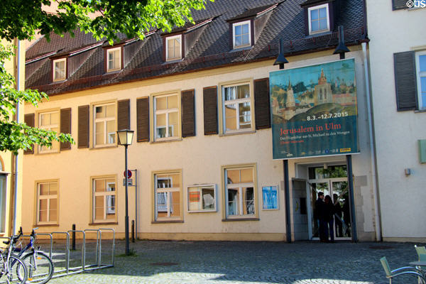 Ulmer Museum entrance in heritage building. Ulm, Germany.