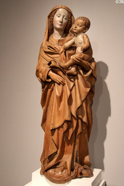 Madonna & Child carving (c1455-60) by Hans Multscher at Ulmer Museum. Ulm, Germany.